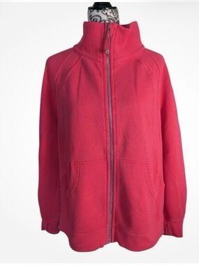 Lululemon Scuba Oversized Funnel-Neck Full Zip Long Women Lip Gloss